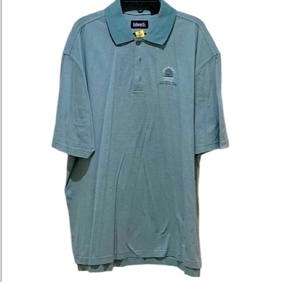 Ashworth Other - GOLF”TEETH OF THE DOG” LOGO CASA DE CAMPO POLO SHIRT SEAFOAM GREEN
XL COT VTG